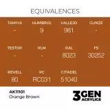 Základná farba AK 3Gen (Orange Brown - Acrylic) - oranžovo-hnedá - AK-Interactive