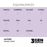Základná farba AK 3Gen (Pastel Violet - Pastel) - pastelovo fialová - AK-Interactive