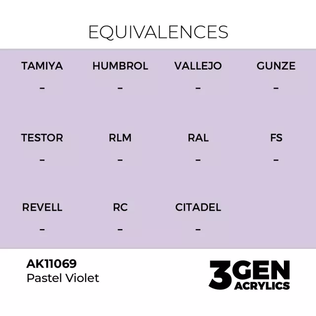 Základná farba AK 3Gen (Pastel Violet - Pastel) - pastelovo fialová - AK-Interactive