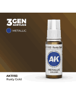 Základná farba AK 3Gen (Rusty Gold - Metallic) - patinované zlato