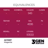 Základná farba AK 3Gen (Magenta - Acrylic) - purpurová - AK-Interactive