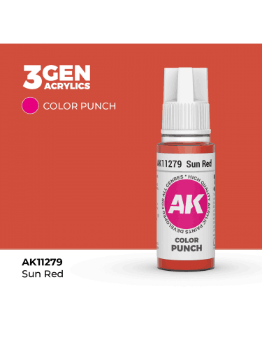 Základná farba AK 3Gen (Sun Red - Punch) - slnečná červená