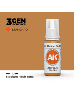 Základná farba AK 3Gen (Medium Flesh Tone - Acrylic) - stredný odtieň pleti