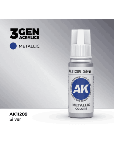 Základná farba AK 3Gen (Silver - Metallic) - strieborná