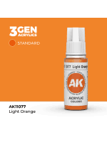 Základná farba AK 3Gen (Light Orange - Acrylic) - svetlooranžová