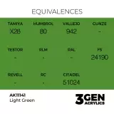 Základná farba AK 3Gen (Light Green - Acrylic) - svetlozelená - AK-Interactive