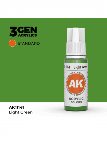 Základná farba AK 3Gen (Light Green - Acrylic) - svetlozelená