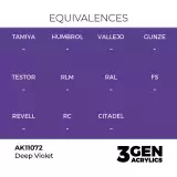 Základná farba AK 3Gen (Deep Violet - Intense) - sýto fialová - AK-Interactive