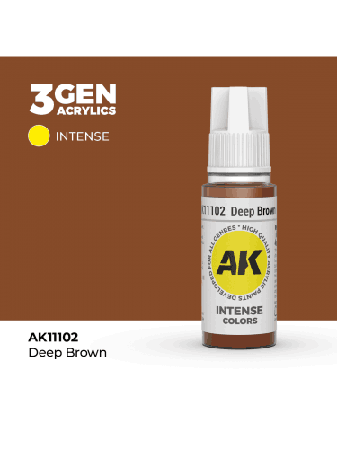 Základná farba AK 3Gen (Deep Brown - Intense) - sýto hnedá