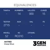 Základná farba AK 3Gen (Deep Blue - Intense) - sýto modrá - AK-Interactive