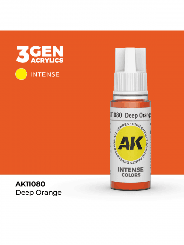 Základná farba AK 3Gen (Deep Orange - Intense) - sýtooranžová