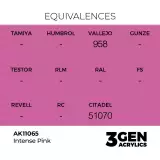 Základná farba AK 3Gen (Intense Pink - Intense) - sýto ružová - AK-Interactive