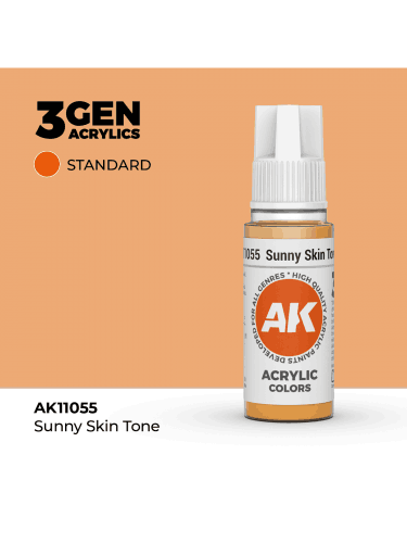 Základná farba AK 3Gen (Sunny Skin Tone - Acrylic) - teplý odtieň pleti