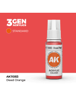Základná farba AK 3Gen (Dead Red - Acrylic) - tlmená červená