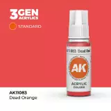 Základná farba AK 3Gen (Dead Red - Acrylic) - tlmená červená - AK-Interactive
