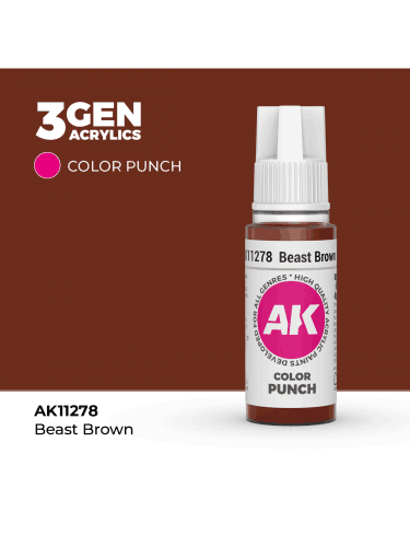 Základná farba AK 3Gen (Beast Brown - Punch) - tmavohnedá