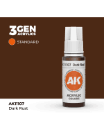 Základná farba AK 3Gen (Dark Rust - Acrylic) - tmavo hrdzavá