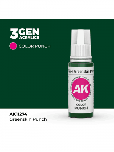 Základná farba AK 3Gen (Greenskin Punch - Punch) - zelená koža