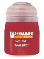 Warhammer Colour Contrast Paint (Baal Red) - kontrastná farba - červená