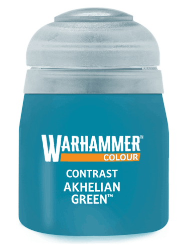 Warhammer Colour Contrast Paint (Akhelian Green) - kontrastná farba - modrá
