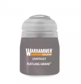 Warhammer Colour Contrast Paint (Ratling Grime) - kontrastná farba - šedá