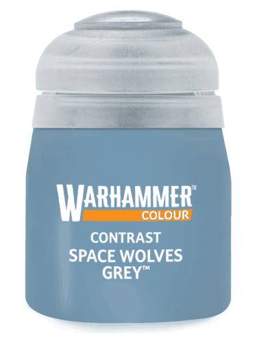 Warhammer Colour Contrast Paint (Space Wolves Grey) - kontrastná farba - šedá