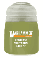 Warhammer Colour Contrast Paint (Militarum Green) - kontrastná farba - zelená