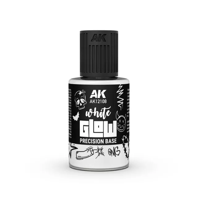 Krycia farba AK - Glow Precision Base (základná) - AK-Interactive