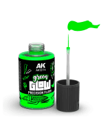 Krycia farba AK - Green Glow Precision Fluor (zelená)