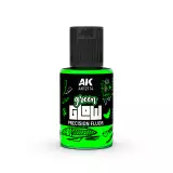 Krycia farba AK - Green Glow Precision Fluor (zelená) - AK-Interactive