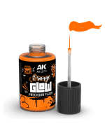 Krycia farba AK - Orange Glow Precision Fluor (oranžová)