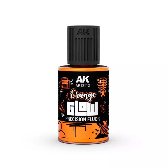 Krycia farba AK - Orange Glow Precision Fluor (oranžová) - AK-Interactive