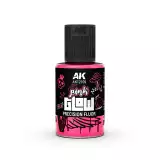 Krycia farba AK - Pink Glow Precision Fluor (ružová) - AK-Interactive