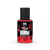 Krycia farba AK - Red Glow Precision Fluor (červená) - AK-Interactive
