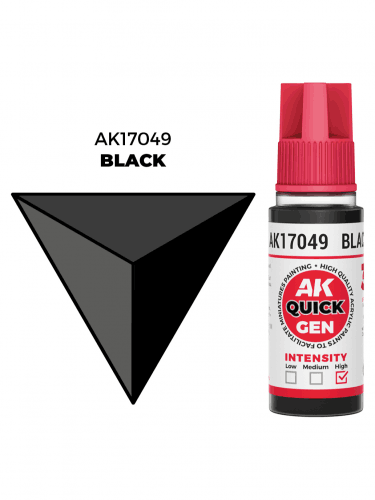Kontrastná farba AK Quick Gen (Black) - čierna