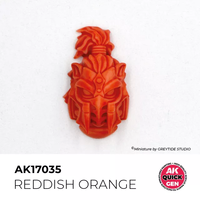 Kontrastná farba AK Quick Gen (Reddish Orange) - červeno-oranžová - AK-Interactive