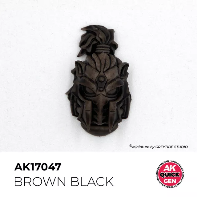 Kontrastná farba AK Quick Gen (Brown Black) - hnedo-čierna - AK-Interactive