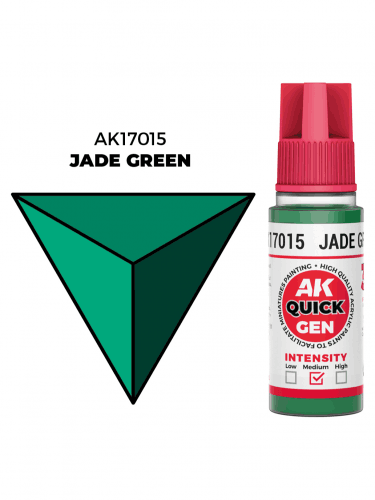 Kontrastná farba AK Quick Gen (Jade Green) - jadeitovo zelená