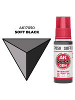 Kontrastná farba AK Quick Gen (Soft Black) - jemne čierna