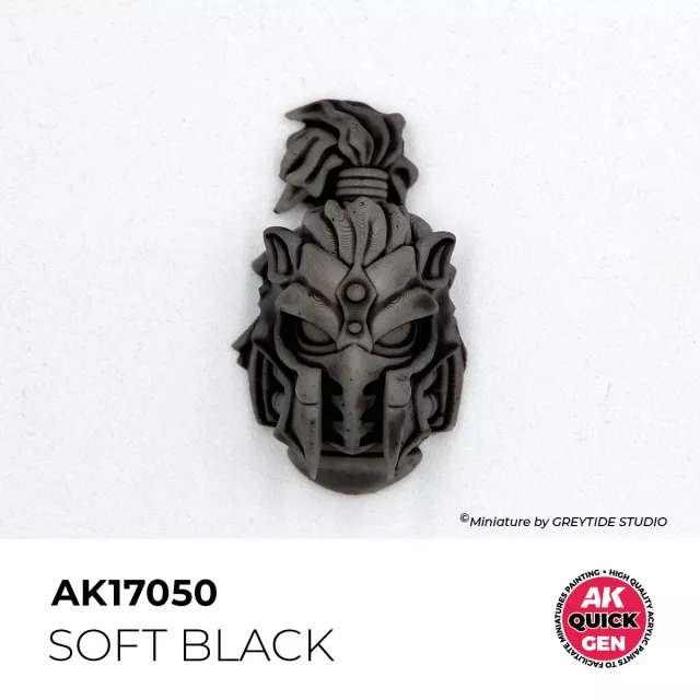 Kontrastná farba AK Quick Gen (Soft Black) - jemne čierna - AK-Interactive
