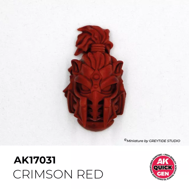 Kontrastná farba AK Quick Gen (Crimson Red) - karmínovo červená - AK-Interactive