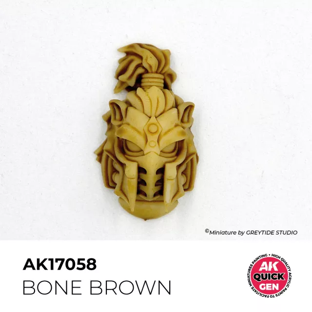 Kontrastná farba AK Quick Gen (Bone Brown) - kostná hnedá - AK-Interactive