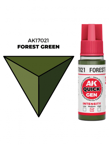 Kontrastná farba AK Quick Gen (Forest Green) - lesná zelená