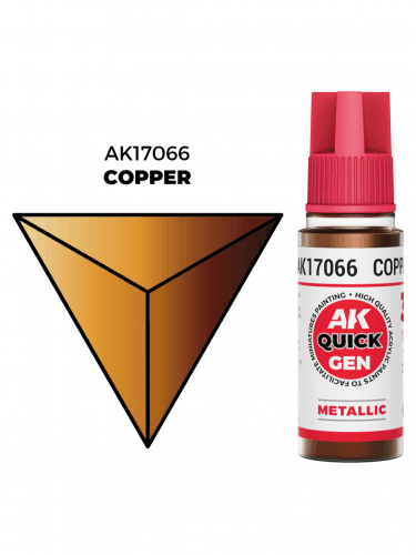 Kontrastná farba AK Quick Gen (Copper) - meď