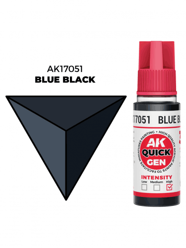 Kontrastná farba AK Quick Gen (Blue Black) - modro-čierna