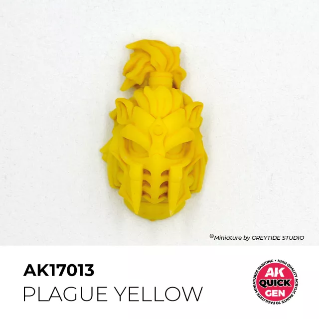 Kontrastná farba AK Quick Gen (Plague Yellow) - morovo žltá - AK-Interactive