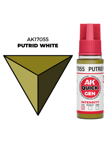 Kontrastná farba AK Quick Gen (Putrid White) - nahnitá biela