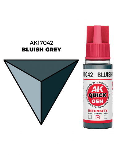 Kontrastná farba AK Quick Gen (Bluish Grey) - namodralá šedá