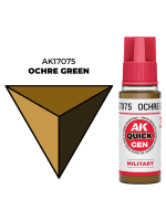 Kontrastná farba AK Quick Gen (Ochre Green) - okrovo zelená