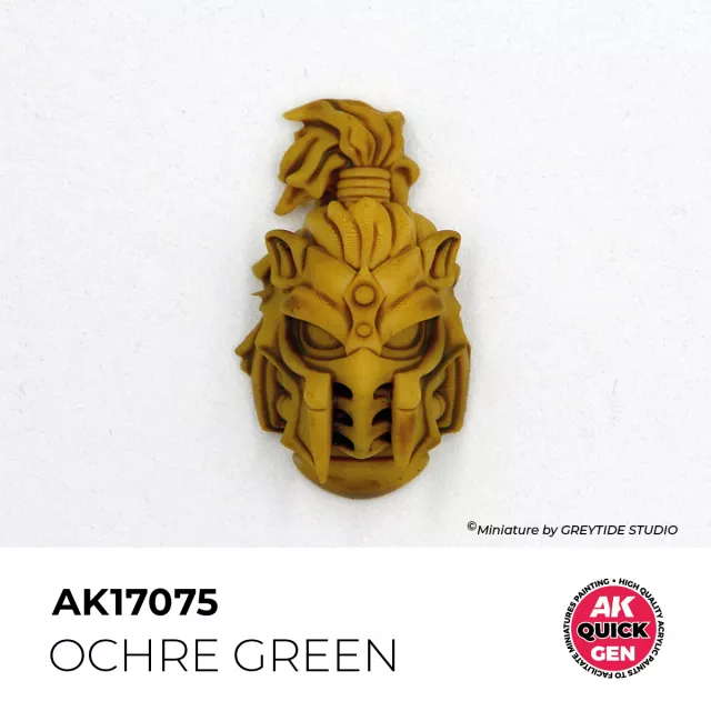 Kontrastná farba AK Quick Gen (Ochre Green) - okrovo zelená - AK-Interactive
